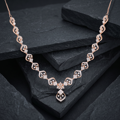 Ornate Link Diamond Necklace