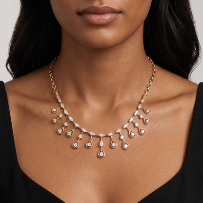 Dewdrop Cascade Diamond Necklace