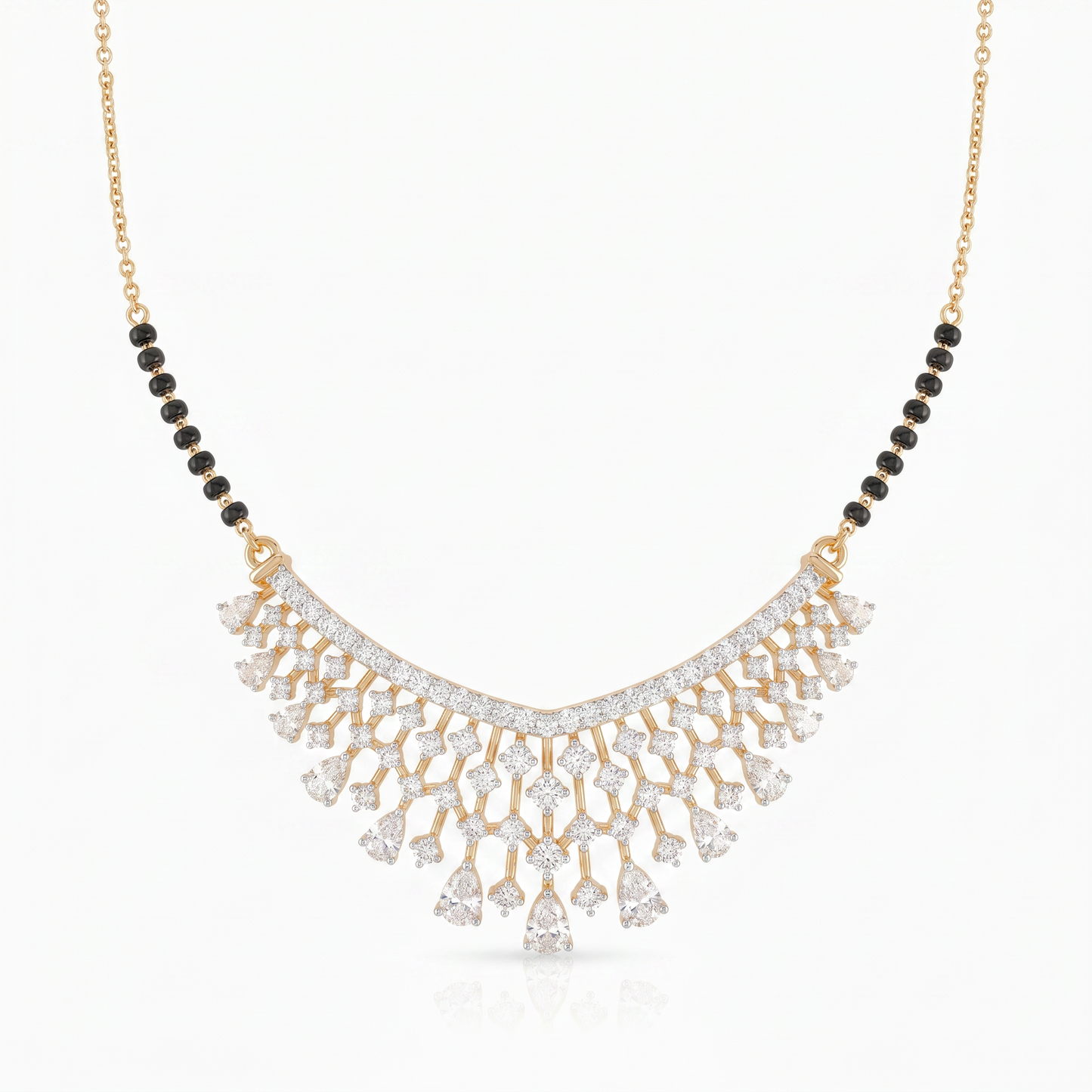 Gold and Diamond Shining Studded Necklace