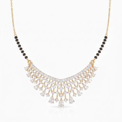 Gold and Diamond Shining Studded Necklace
