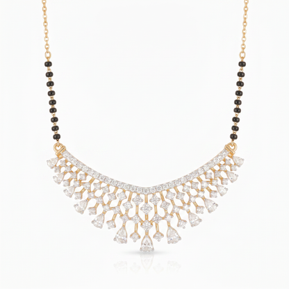 Gold and Diamond Shining Studded Necklace
