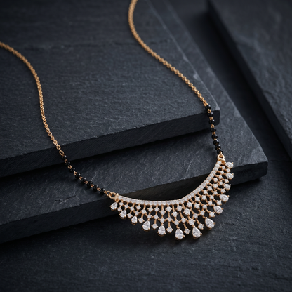 Gold and Diamond Shining Studded Necklace