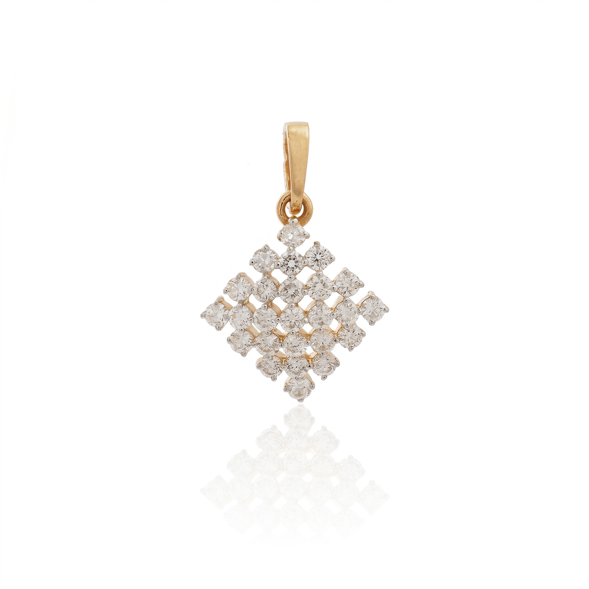 Radiant Cluster Diamond Pendant