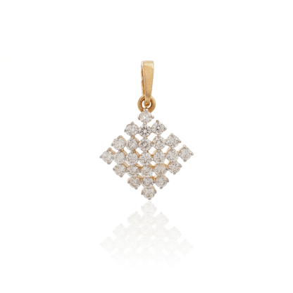 Radiant Cluster Diamond Pendant