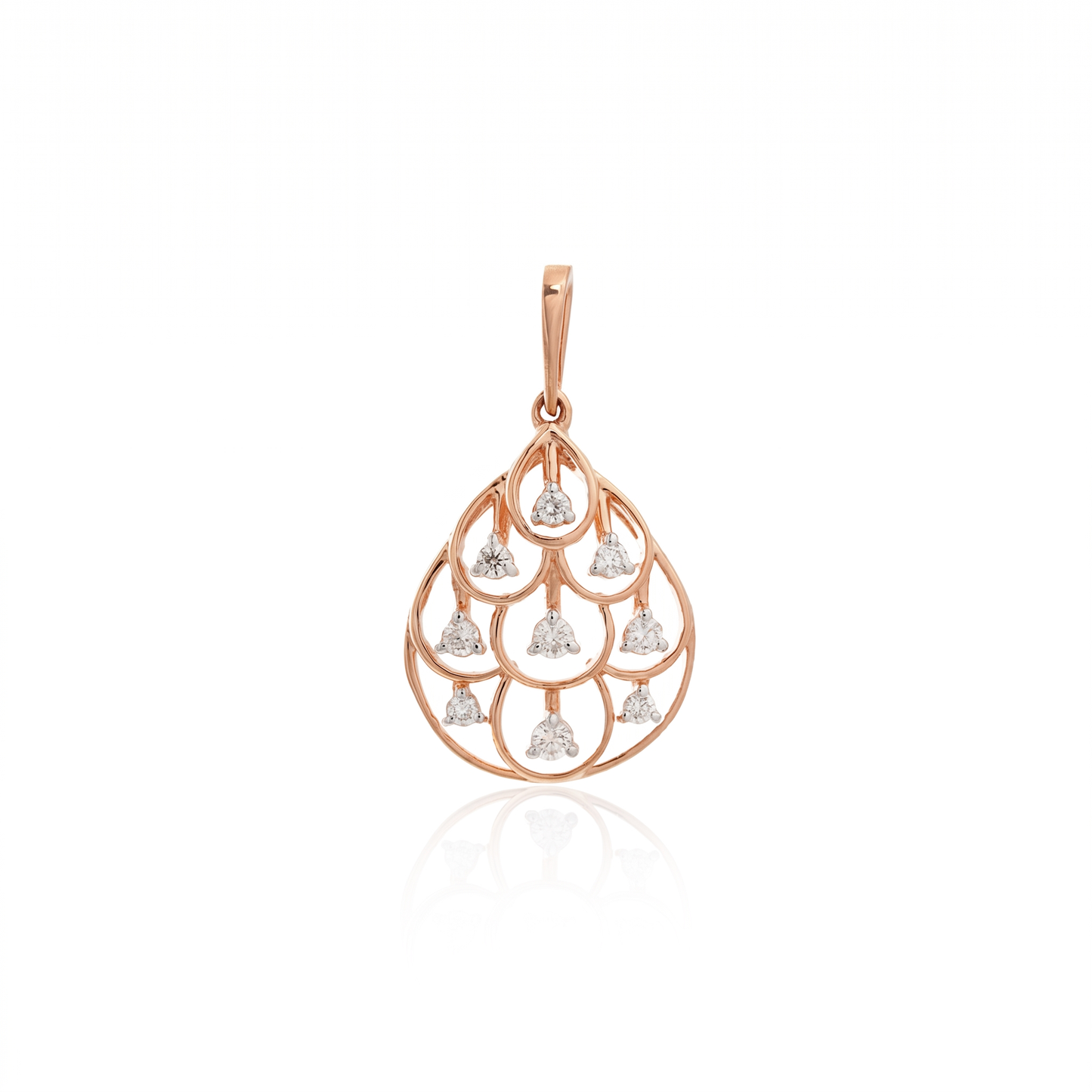 Regal Teardrop Diamond Pendant
