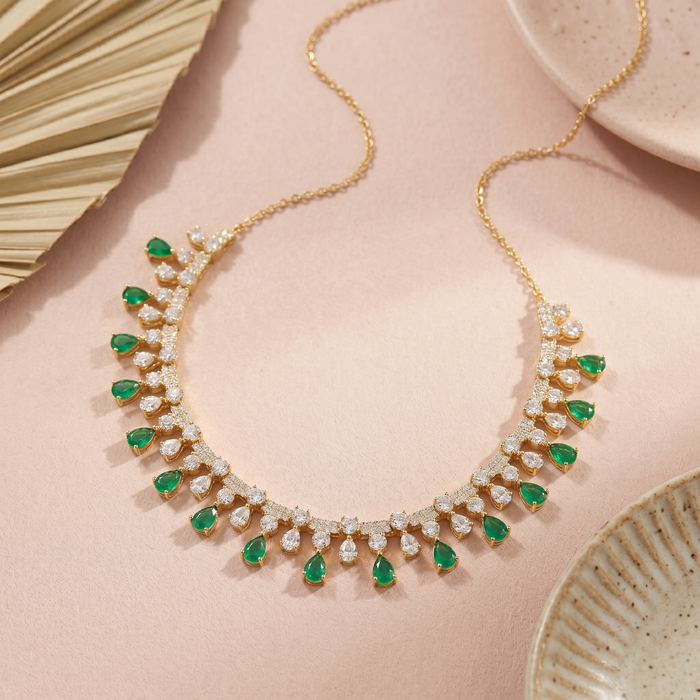 Emerald Cascade Necklace