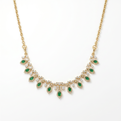 Emerald Teardrop Necklace