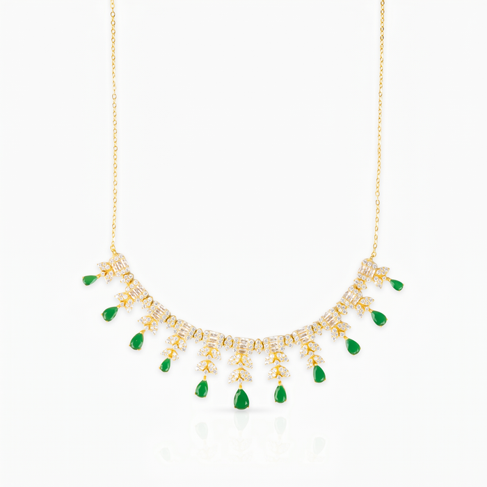 Emerald Flora Necklace