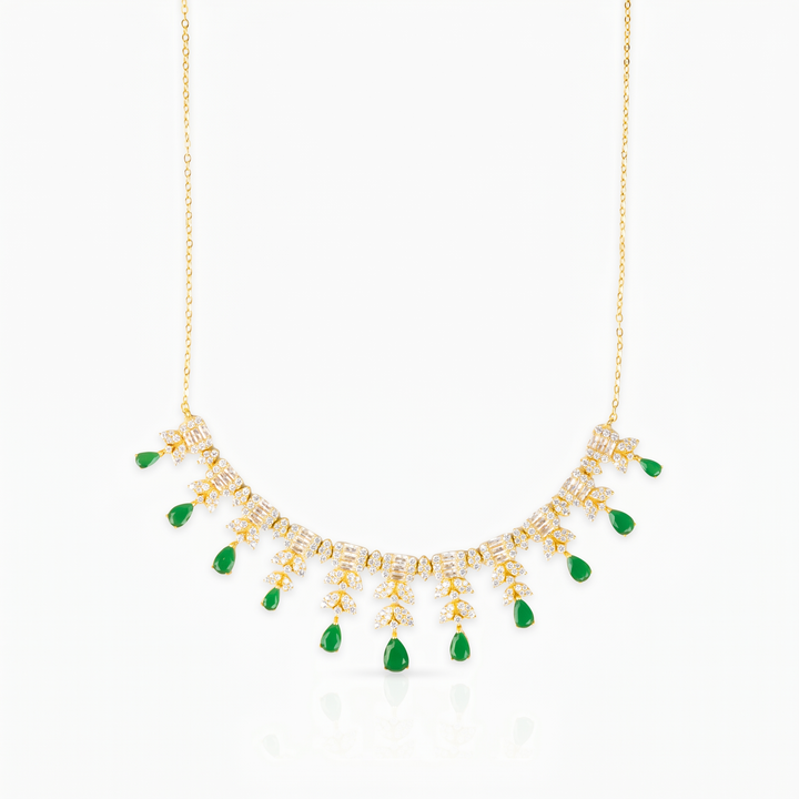 Emerald Flora Necklace