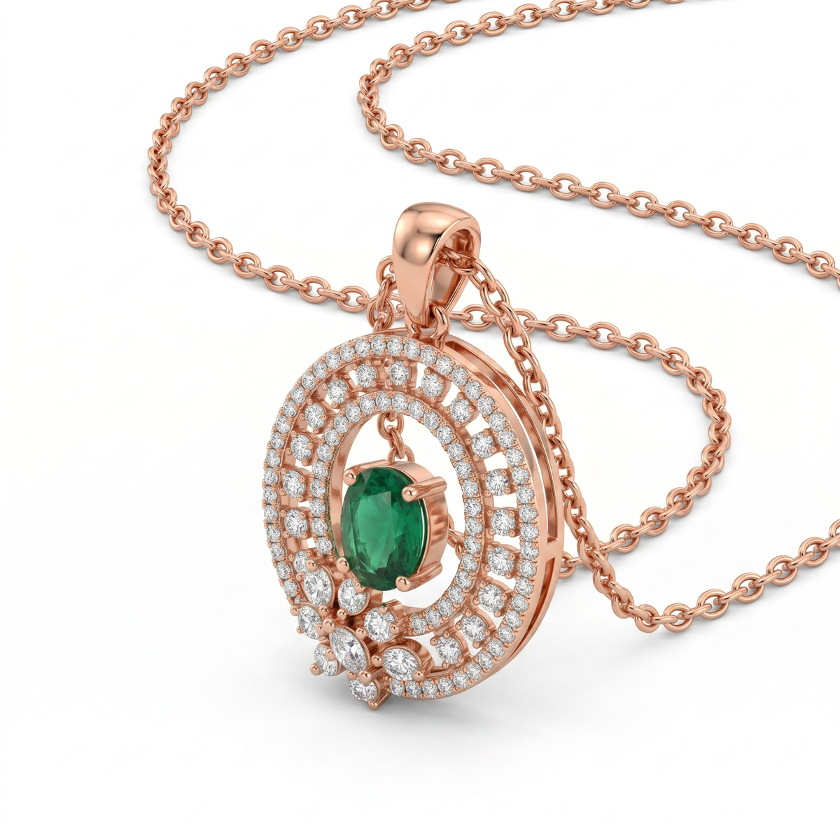 Emerald Bloom Necklace