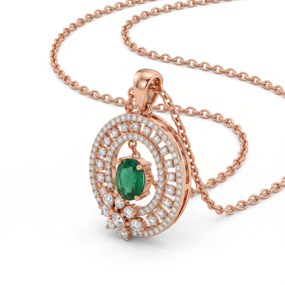 Emerald Bloom Necklace
