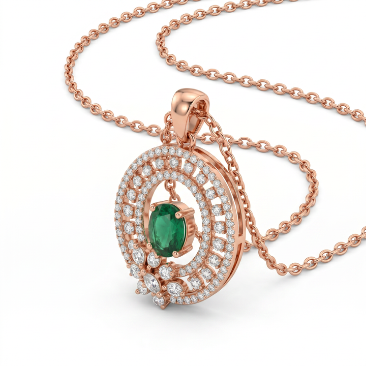 Emerald Bloom Necklace